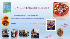 Atelier pâtisserie affiche 2015